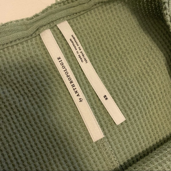 anthropologie waffle top mint - Picture 2 of 4